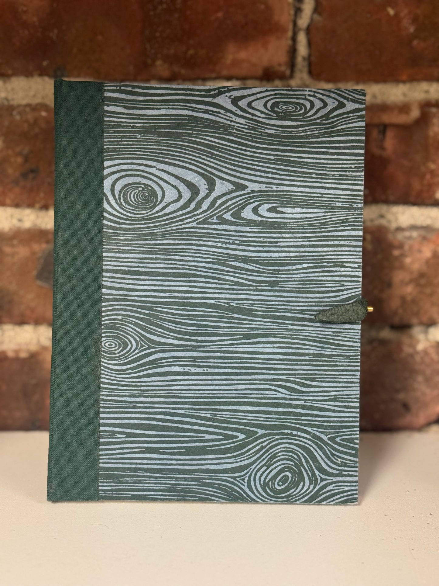 Woodgrain Letterpress Book