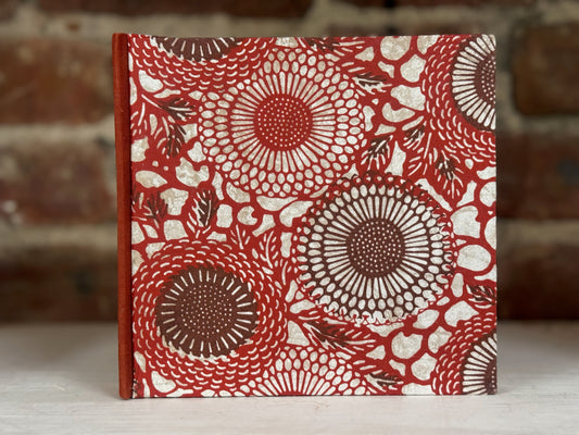 Custom Handbound Album — Red Floral Edition