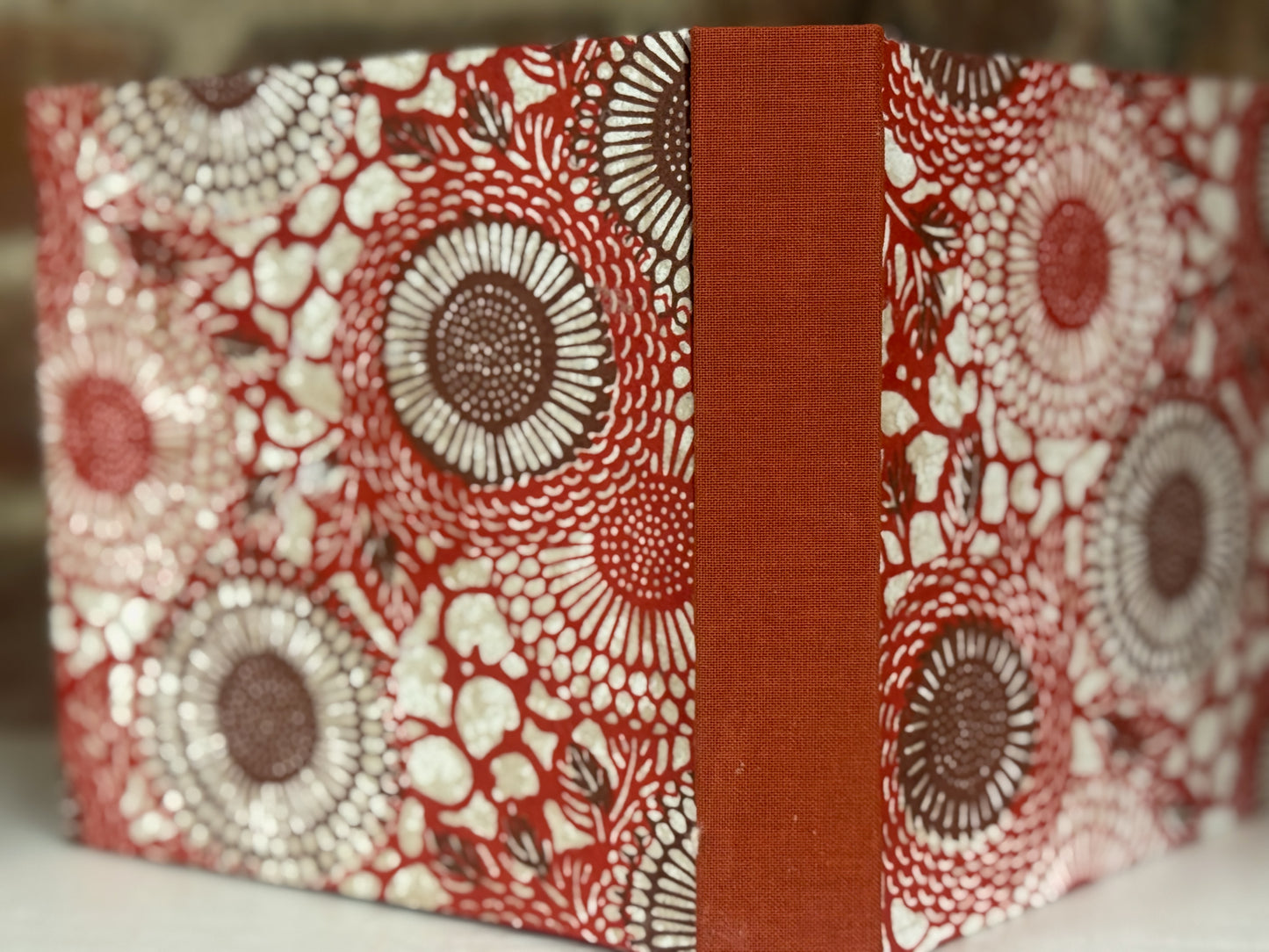 Custom Handbound Album — Red Floral Edition